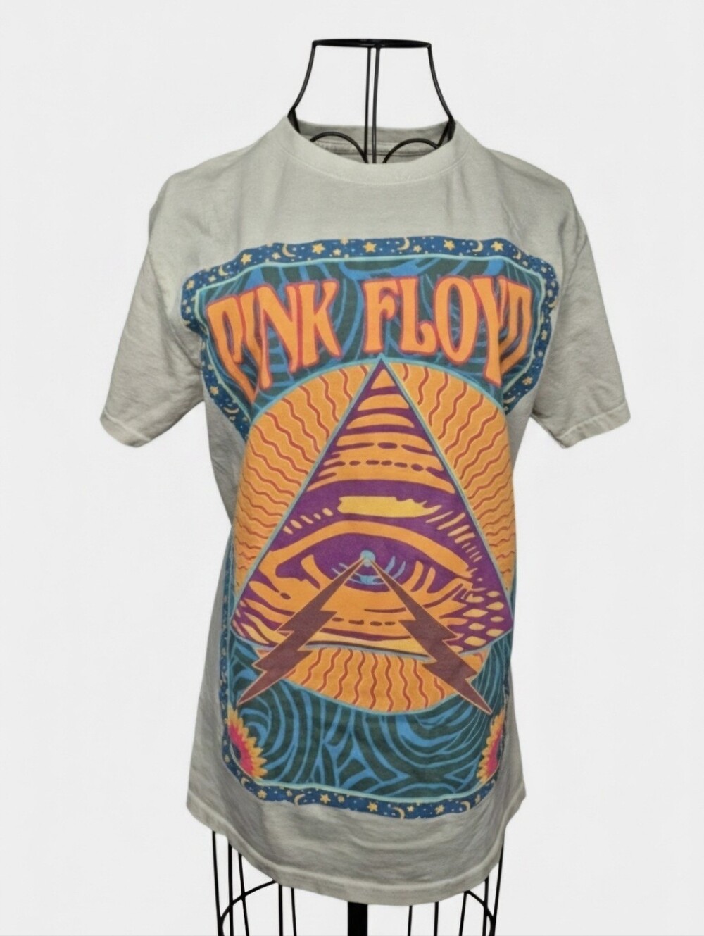 Pink Floyd Short Sleeve Tee — Purple, Orange, Teal, Pink